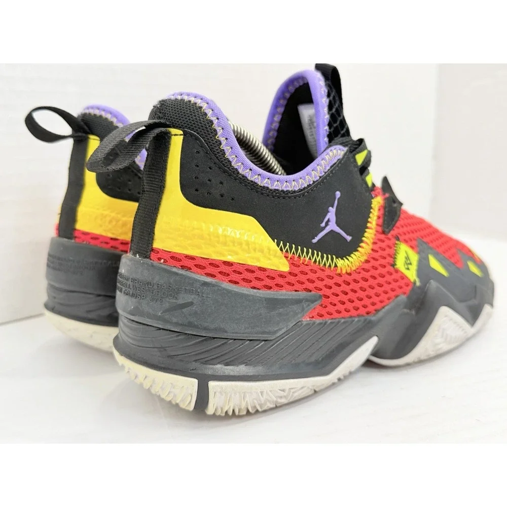 Youth 7Y Nike Jordan Westbrook One Take Sneakers Basketball Shoes Red CJ0955-603